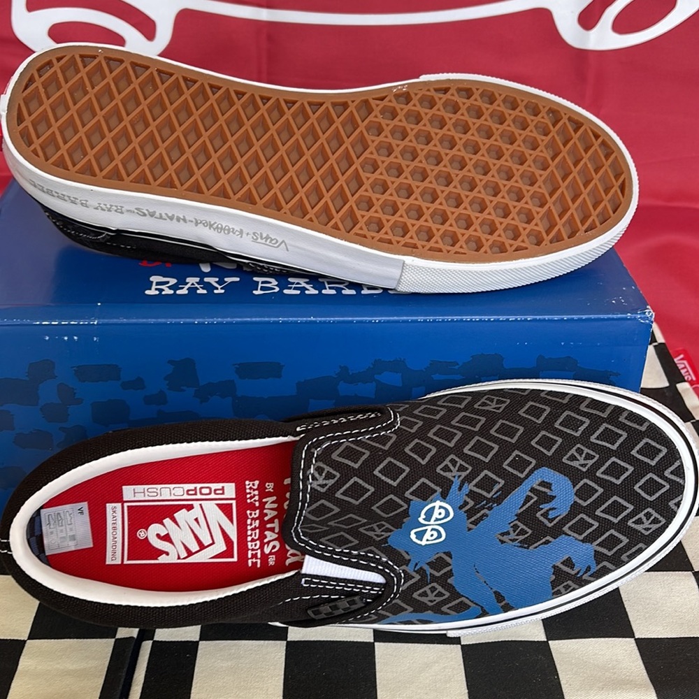 Vans Men’s Skate Slip-On Krooked By Natas For Ray Barbee sneakers - Picture 9 of 16